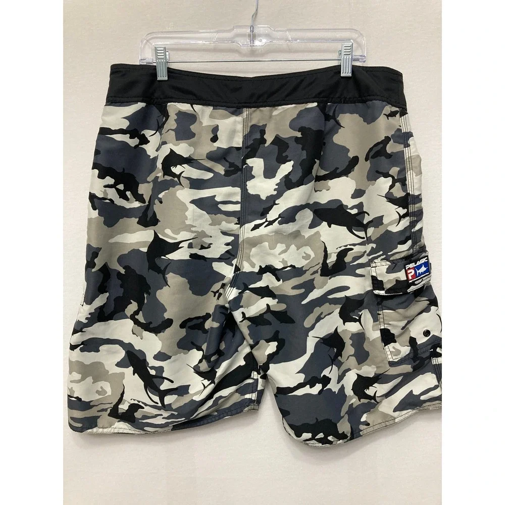 Set of Two Pelagic Camo Board Shorts size 36 Fishing Swim Outdoor Active